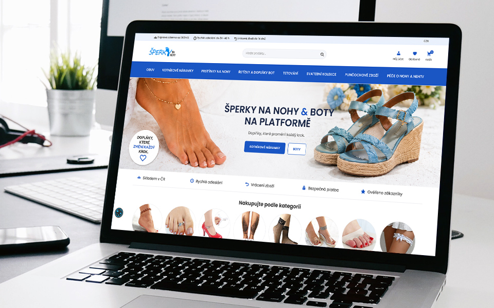 E-shop Šperky na nohy – E-shop na prodej obuvi a šperků na nohy